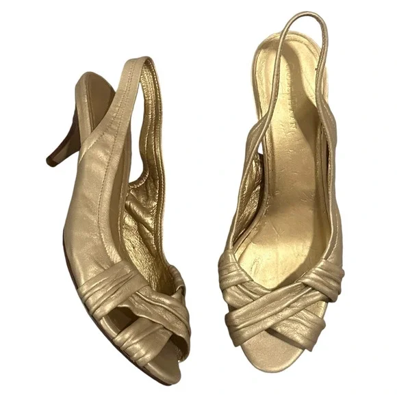 Cole Haan Gold Heels - Picture 7 of 15